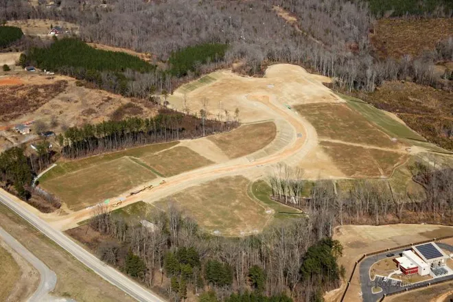 Aerial view of the Gaston County landfill